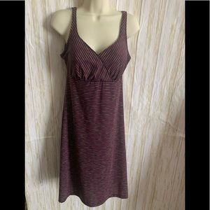 Prana Women’s Purple Sleeveless Stretch Performance Active Tank Dress Medium